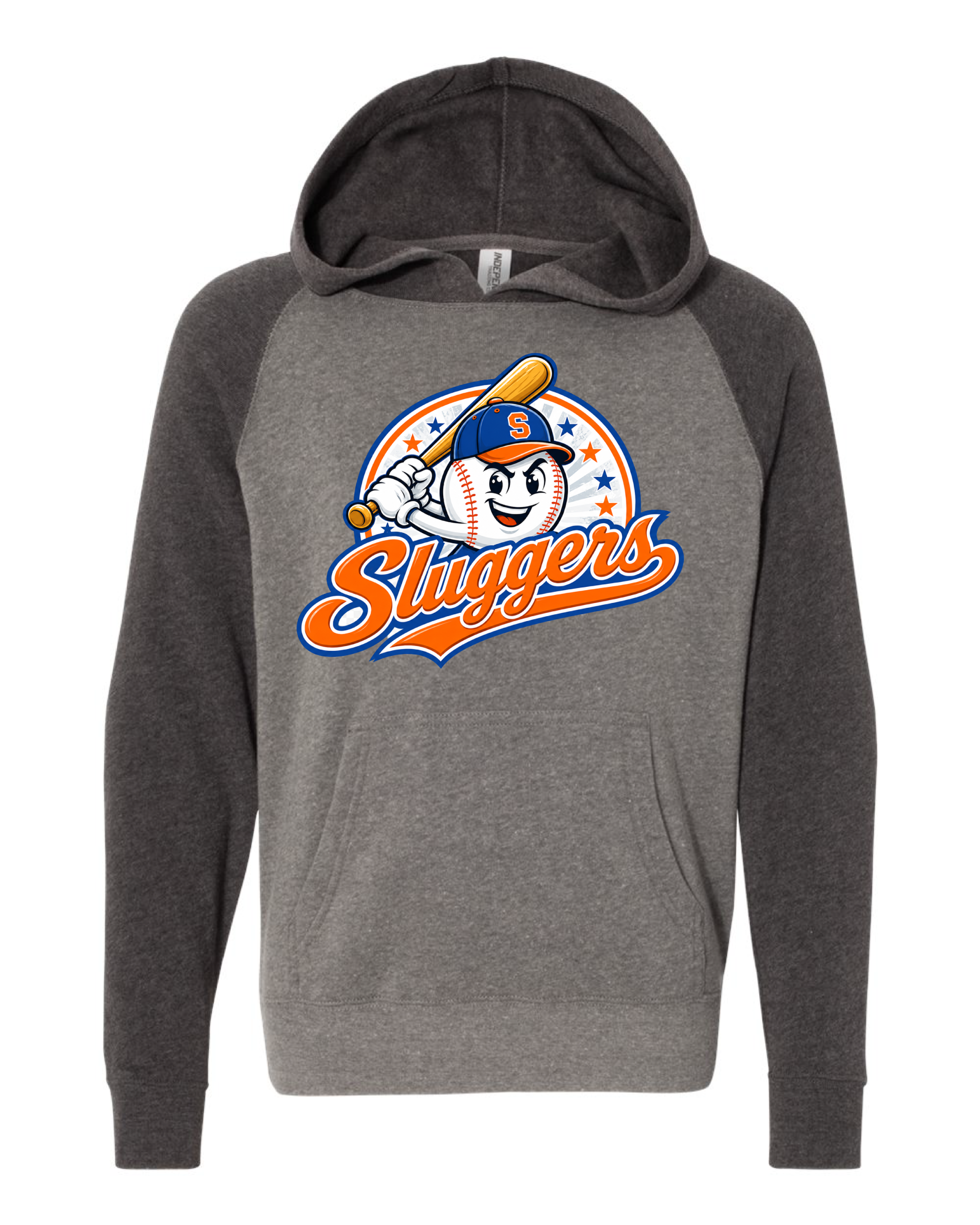 Sluggers 2026 Fall Ball | Two Tone Gray Hoodie