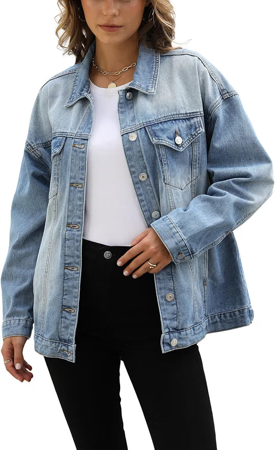 Oversized Bridal Denim Jacket
