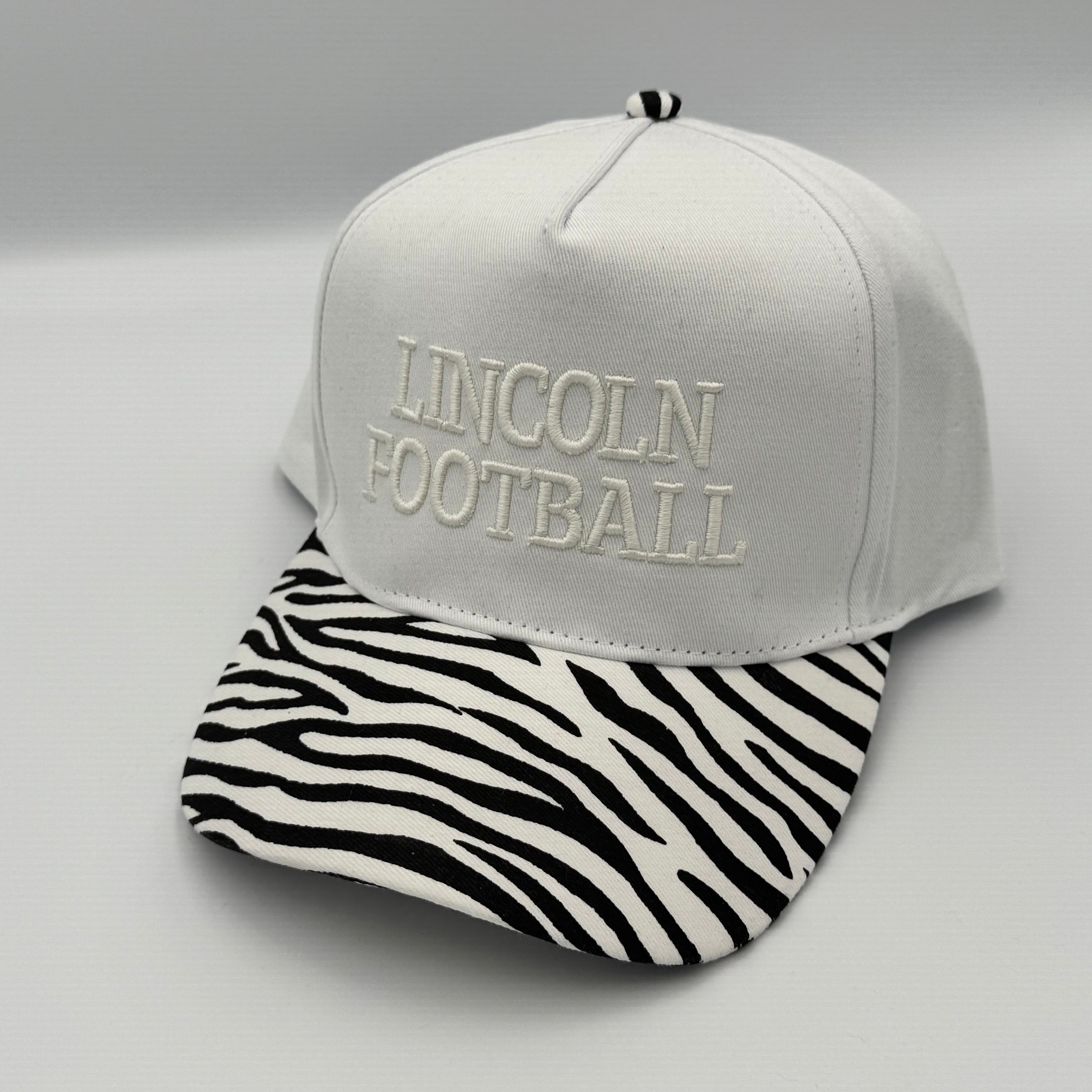 Lincoln Football 3D Puff Embroidered Structured Trucker Snapback