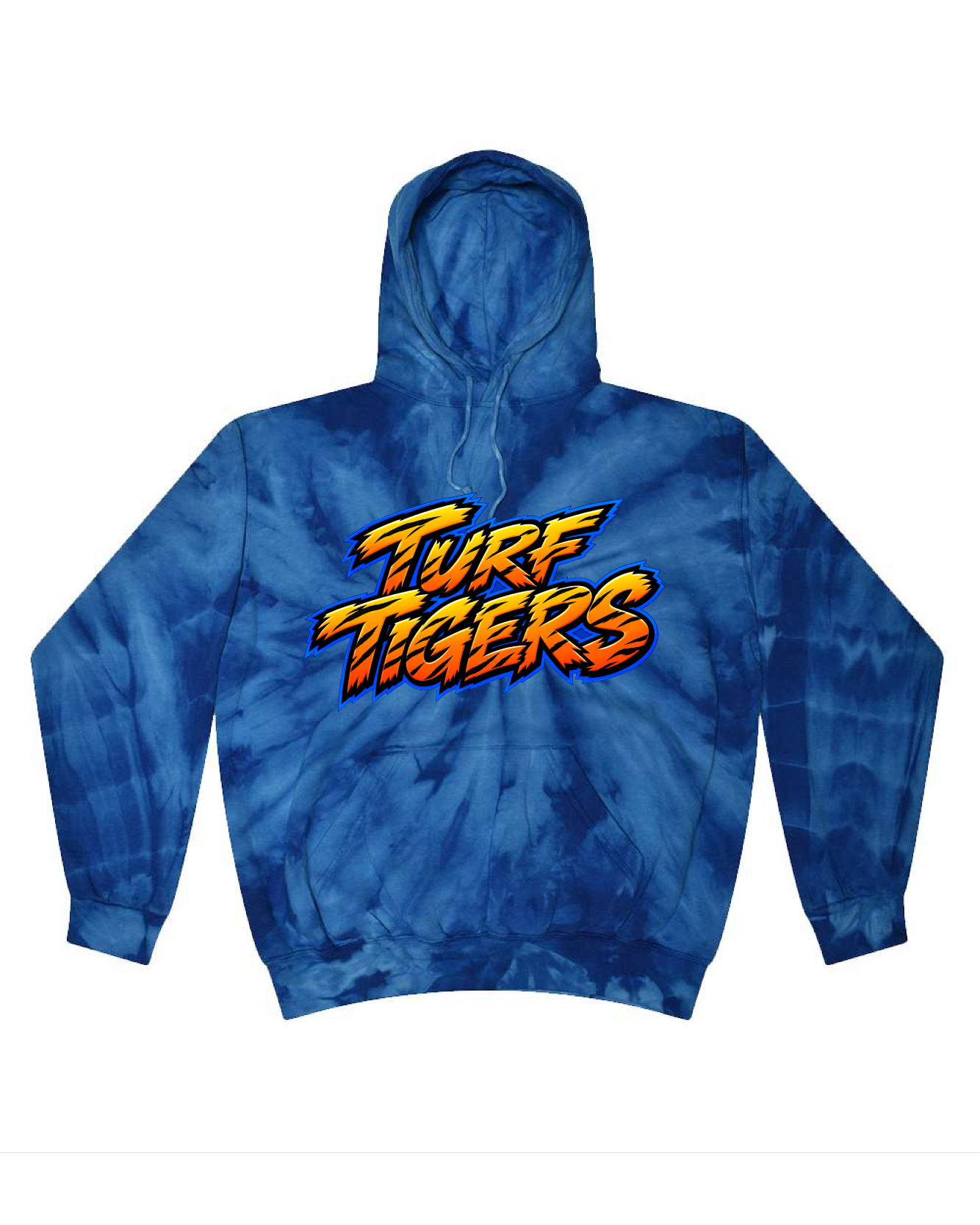 Turf Tigers | Royal Tie Dye Hoodie YOUTH